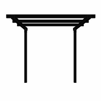 Pergola dobbelt - Forlængermodul